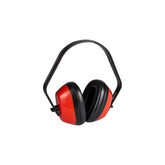 Protector auditivo tipo orejera Argos de PEFSA | Productos Eléctricos y Ferreteros en color rojo con diadema ajustable