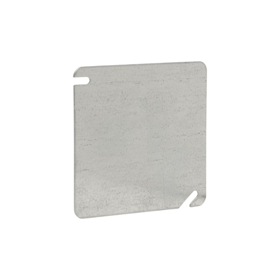 Tapa plana ciega de acero galvanizado 4x4 para caja de conexiones Crouse-Hinds (Eaton) de PEFSA | Productos Eléctricos y Ferreteros