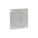 Tapa plana de acero galvanizado 4x4 Crouse Hinds con K.O. central de 1/2 pulgada de PEFSA | Productos Eléctricos y Ferreteros