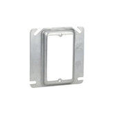 Tapa realzada de acero galvanizado Crouse Hinds 4x4 con levante de 1/4 pulgada para cajas eléctricas de PEFSA