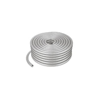 Rollo de 50 metros de tubo conduit metálico flexible Argos de 3/8 pulgadas fabricado en acero galvanizado.