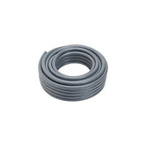 Rollo de 50 metros de tubo conduit flexible metálico Liquidtight Argos de 1/2 pulgada en color gris para uso industrial