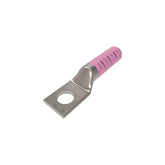 Zapata de compresión Burndy de cobre estañado 1/0 AWG con código de color rosa, disponible en PEFSA | Productos Eléctricos y Ferreteros