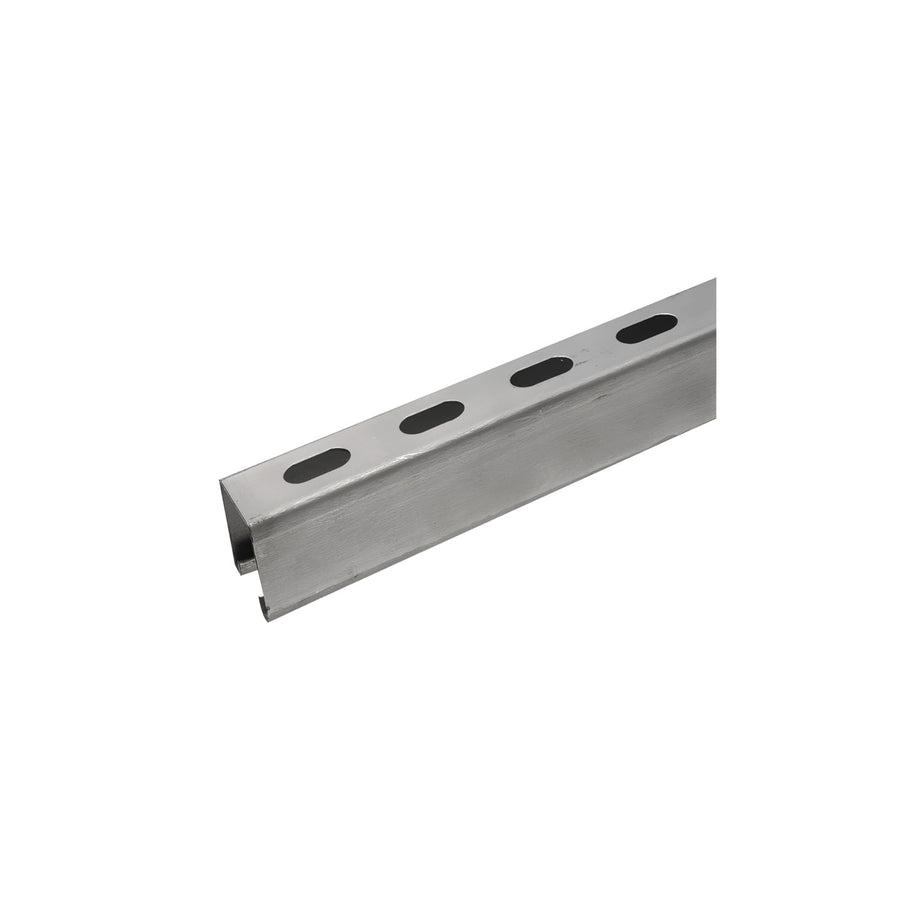 Perfil Unicanal Perforado de Acero Galvanizado 4x4 Calibre 18 Argos