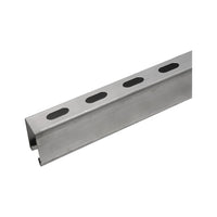 Perfil Unicanal Perforado de Acero Galvanizado 4x2 Calibre 16 Argos