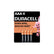 Pilas Alcalinas Duracell, Tamaño AAA, Larga Duración, Paquete de 4 Piezas