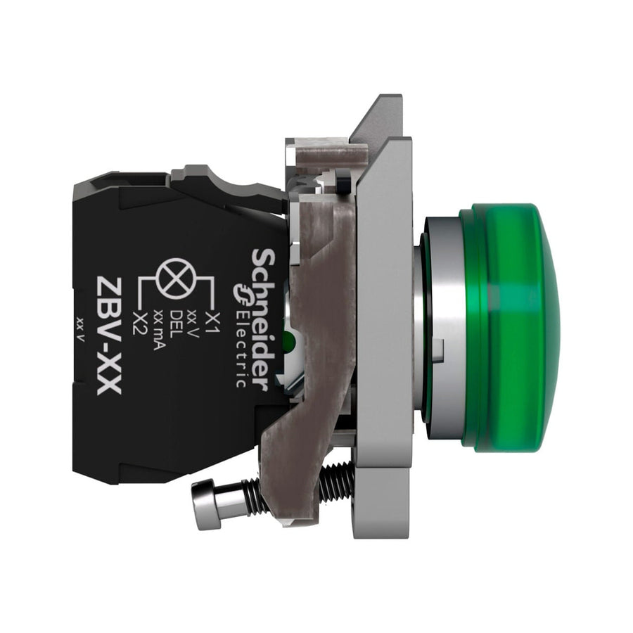 Piloto Luminoso Schneider Electric Harmony XB4BVG3, LED Verde, 22 mm, 120V CA, IP66. - imagen 2
