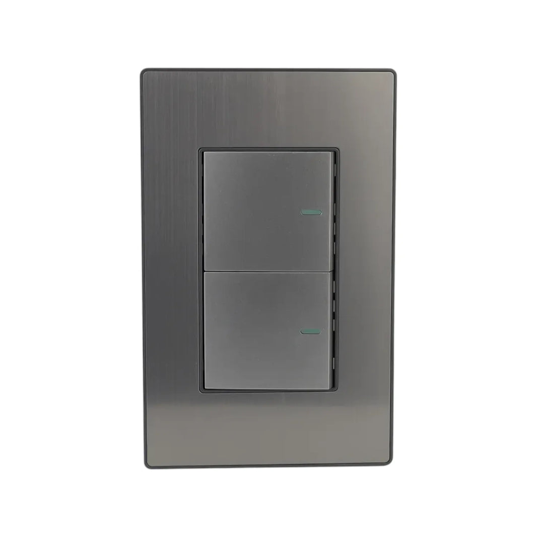 Placa Sanelec Línea Córdoba con Apagador Doble 127V | SE346353