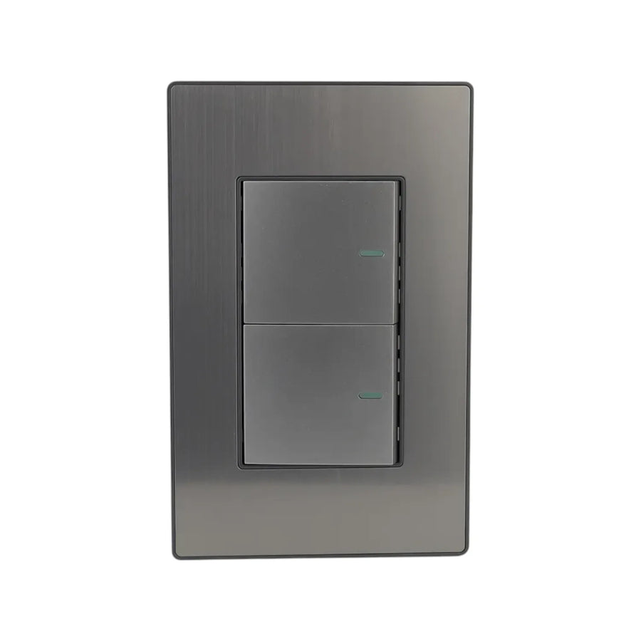 Placa Sanelec Línea Córdoba con Apagador Doble 127V | SE346353