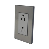 Placa Sanelec Línea Córdoba de Acero Inoxidable con Contacto Doble Aterrizado 127V | SE346339 - imagen 3