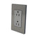 Placa Sanelec Línea Córdoba de Acero Inoxidable con Contacto Doble Aterrizado 127V | SE346339 - imagen 3