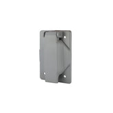 Placa de Aluminio Argos con Tapa para Receptáculo Sencillo Gris 55 mm - imagen 2