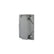 Placa de Aluminio Argos con Tapa para Receptáculo Sencillo Gris 55 mm - imagen 2
