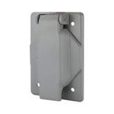 Placa de Aluminio Argos con Tapa para Receptáculo Sencillo Gris 55 mm - imagen 2