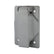 Placa de Aluminio Argos con Tapa para Receptáculo Sencillo Gris 55 mm - imagen 2