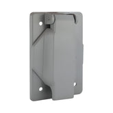 Placa de Aluminio Argos con Tapa para Receptáculo Sencillo Gris 55 mm - imagen 3