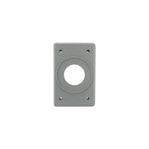 Placa de Aluminio Argos para Receptáculo Dúplex Gris 35 mm
