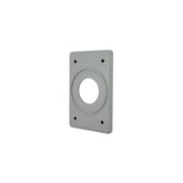 Placa de Aluminio Argos para Receptáculo Dúplex Gris 35 mm - imagen 2