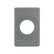 Placa de Aluminio Argos para Receptáculo Dúplex, Gris, 40 mm, Uso Rudo