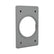 Placa de Aluminio Argos para Receptáculo Dúplex, Gris, 55 mm, Uso Rudo - imagen 2