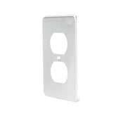 Placa para Receptáculo Dúplex de Aluminio Anodizado Plata Arrow Hart | 95101B - imagen 4