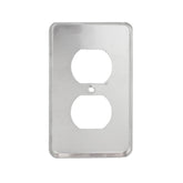 Placa para Receptáculo Dúplex de Aluminio Anodizado Plata Arrow Hart | 95101B