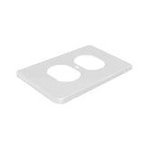 Placa para Receptáculo Dúplex de Aluminio Anodizado Plata Arrow Hart | 95101B - imagen 2