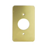 Placa para Receptáculo Sencillo de Aluminio Anodizado Oro Arrow Hart | 95091D