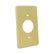Placa para Receptáculo Sencillo de Aluminio Anodizado Oro Arrow Hart | 95091D - imagen 3