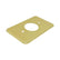 Placa para Receptáculo Sencillo de Aluminio Anodizado Oro Arrow Hart | 95091D - imagen 4