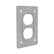 Placa para Receptáculo Dúplex de Aluminio Arrow Hart, Uso Industrial | AH23 - imagen 3
