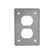 Placa para Receptáculo Dúplex de Aluminio Arrow Hart, Uso Industrial | AH23
