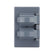Placa de Intemperie Argos para Contacto Dúplex Plástica Gris