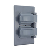 Placa de Intemperie Argos para Contacto Dúplex Plástica Gris - imagen 3