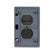 Placa de Intemperie Argos para Contacto Dúplex Plástica Gris - imagen 4