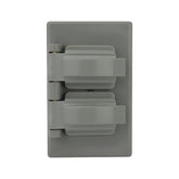 Placa Sanelec Doble para Intemperie de Plástico | SE343130