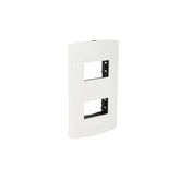 Placa Sanelec Línea Roma de 2 Módulos, Plástica Sencilla - imagen 2