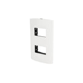 Placa Sanelec Línea Roma de 2 Módulos, Plástica Sencilla - imagen 3