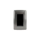 Placa Sanelec Línea Toscana Graphite con Apagador Doble 127V | SE345028