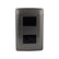 Placa Sanelec Línea Toscana Graphite con Apagador y Contacto Aterrizado 127V | SE345042