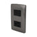 Placa Sanelec Línea Toscana Graphite con Apagador y Contacto Aterrizado 127V | SE345042 - imagen 3