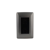 Placa Sanelec Línea Toscana Graphite con Contacto Dúplex Aterrizado 127V | SE345059