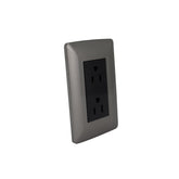 Placa Sanelec Línea Toscana Graphite con Contacto Dúplex Aterrizado 127V | SE345059 - imagen 2