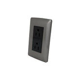 Placa Sanelec Línea Toscana Graphite con Contacto Dúplex Aterrizado 127V | SE345059 - imagen 3