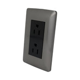 Placa Sanelec Línea Toscana Graphite con Contacto Dúplex Aterrizado 127V | SE345059 - imagen 3