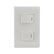 Placa Sanelec Línea Italia con Apagador Doble 127V | SE344472