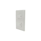 Placa Sanelec Línea Italia con Apagador Doble 127V | SE344472 - imagen 2