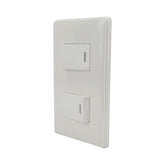 Placa Sanelec Línea Italia con Apagador Doble 127V | SE344472 - imagen 2