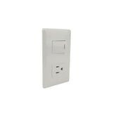 Placa Sanelec Línea Italia con Apagador y Contacto Aterrizado 127V | SE344496 - imagen 3
