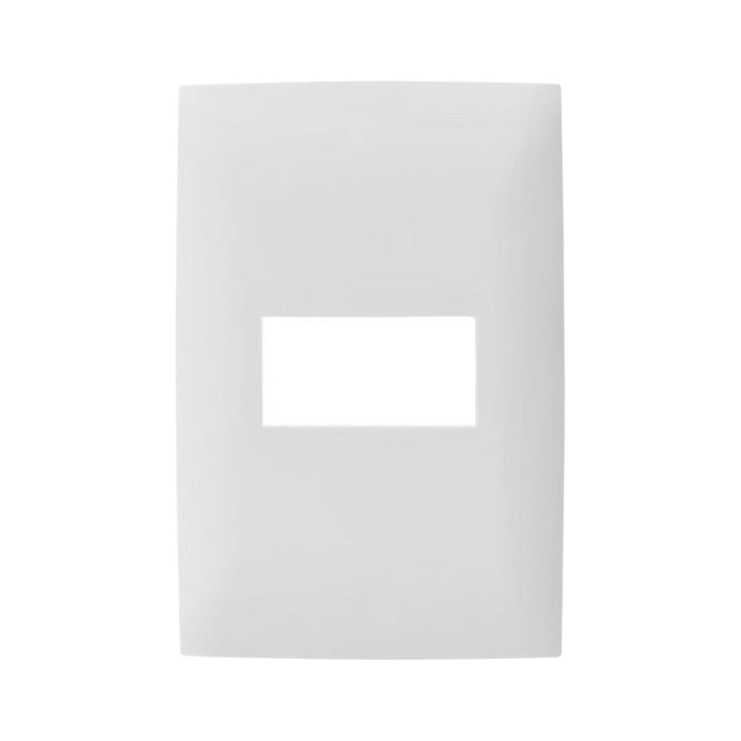 Placa Leviton Serie Cien de 1 Módulo, Color Blanco